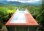 Piscina Contenedor Premium 40 Pies – 11,8×2,2m con Ventana Panorámica Acrílica